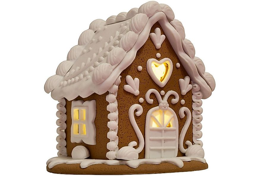 Christmas Paradise Weihnachtshaus Lebkuchenhaus mit LED 14 cm, Weihnachtsde günstig online kaufen