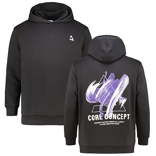 Jack&Jones Hoodie mit Print auf Vorder- und Rückseite Farbe schwarz Größe: günstig online kaufen