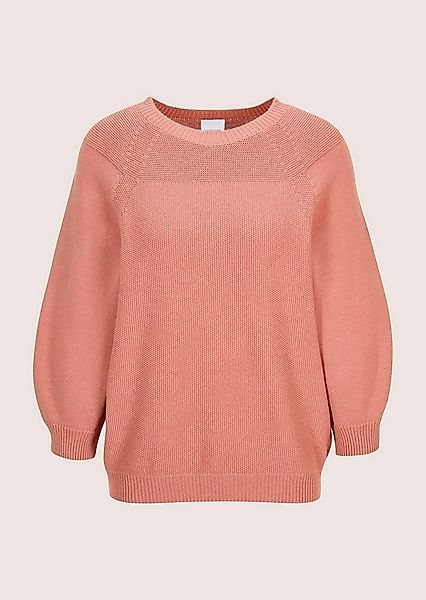MADELEINE Strickpullover Zeitloser Baumwollpullover mit Perlfang-Muster Her günstig online kaufen