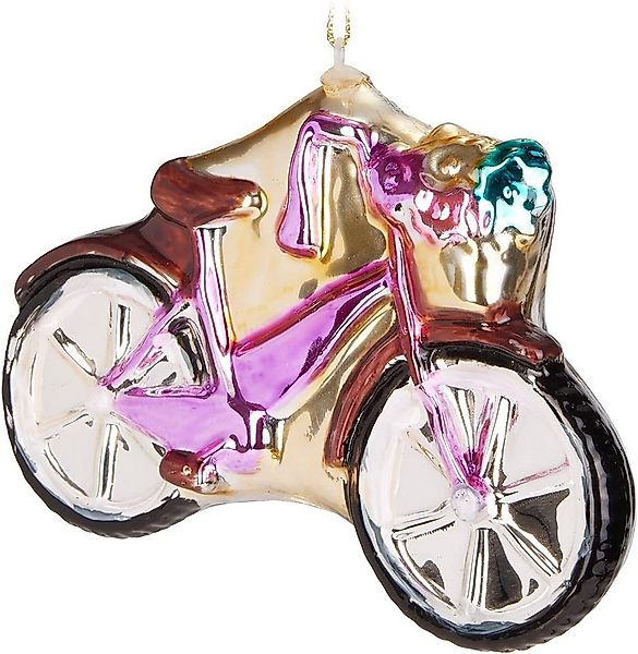 BRUBAKER Christbaumschmuck Fahrrad Pink Rosa mit Glitzer - Lustige Weihnach günstig online kaufen