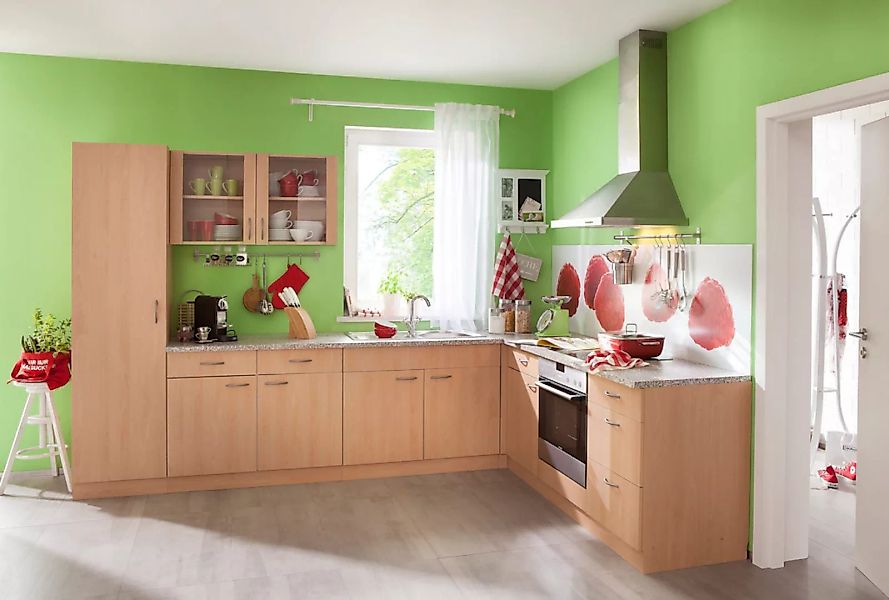 wiho Küchen Glashängeschrank "Kiel", Front mit Glaseinsatz günstig online kaufen
