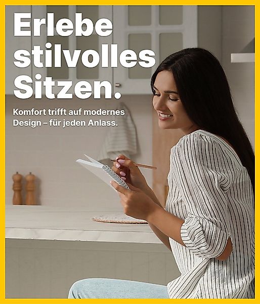 KMH Barhocker KMH® 2er-Set Barhocker Bill – klappbar und kompakt, mit Rücke günstig online kaufen