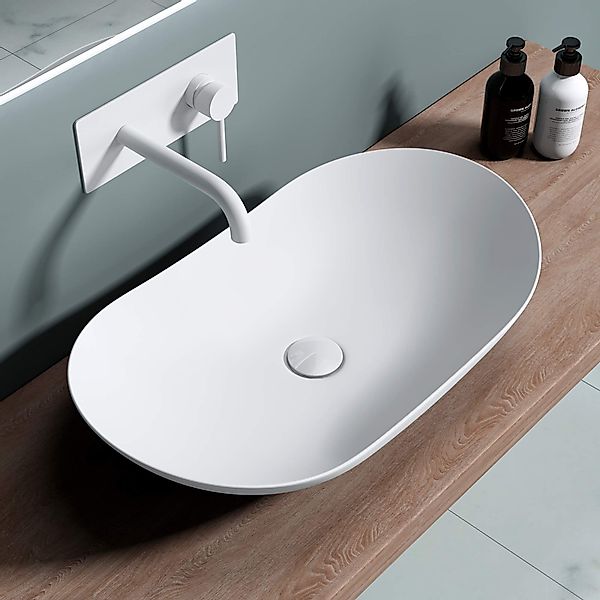 doporro Waschbecken Aufsatzwaschbecken Keramik Waschbecken Waschtisch günstig online kaufen