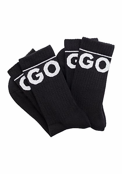 HUGO Underwear Freizeitsocken "2P QS RIB ICONIC CC" Packung, 2er, 2 Stk. tl günstig online kaufen