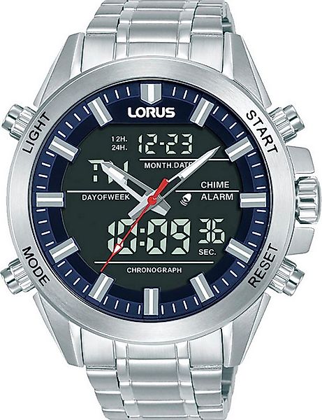 LORUS Digitaluhr RW665AX9, Quarzuhr, Armbanduhr, Herrenuhr, Edelstahlarmban günstig online kaufen