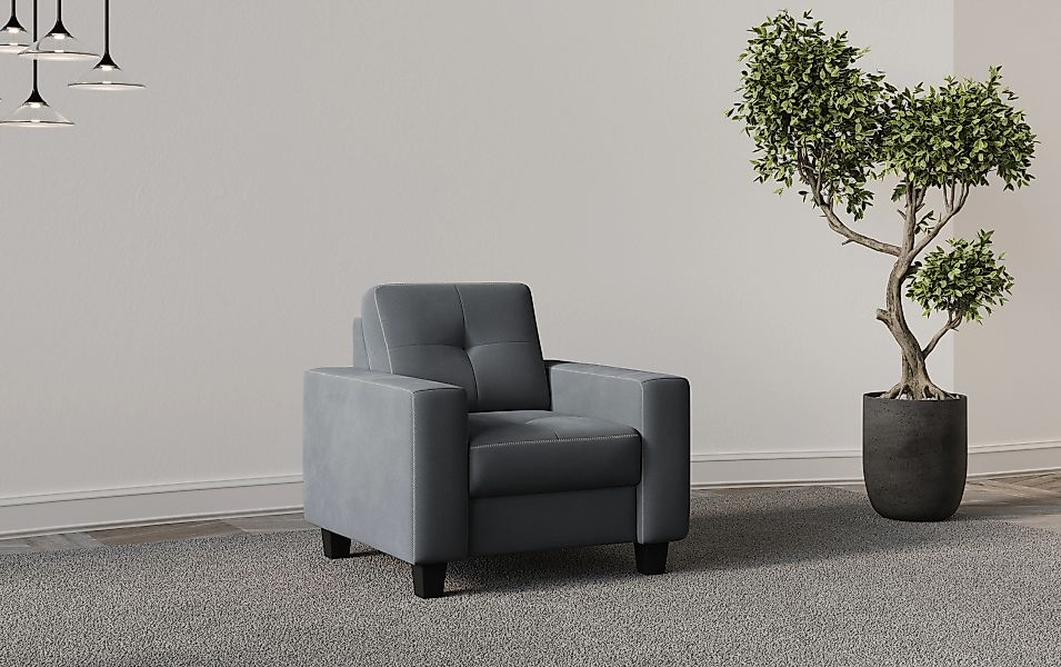 Places of Style Sessel "Varese", Kreuznaht in beige günstig online kaufen