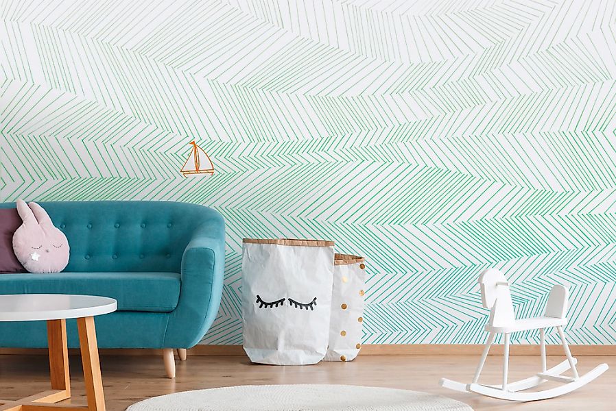 Architects Paper Fototapete »Atelier 47 Waves Artwork 3« geometrisch glatt günstig online kaufen