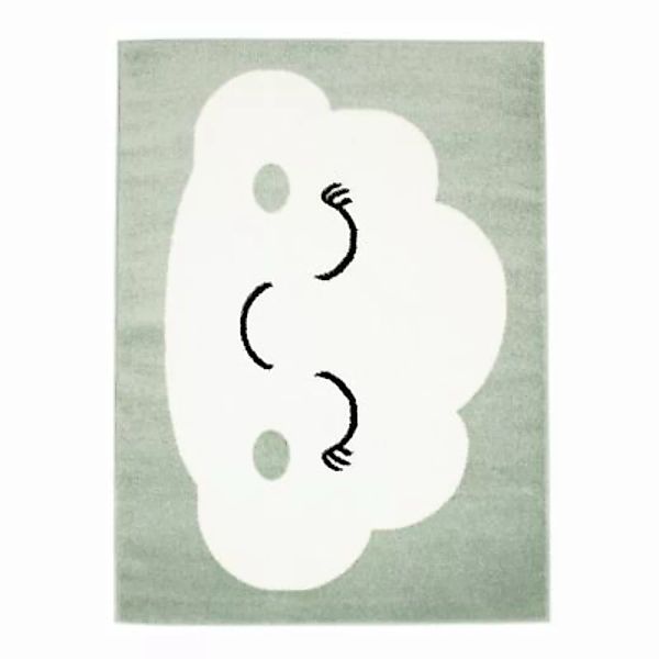 carpet city® Kinderteppich mit Wolke - Kinderzimmerteppich Grün - Teppich B günstig online kaufen