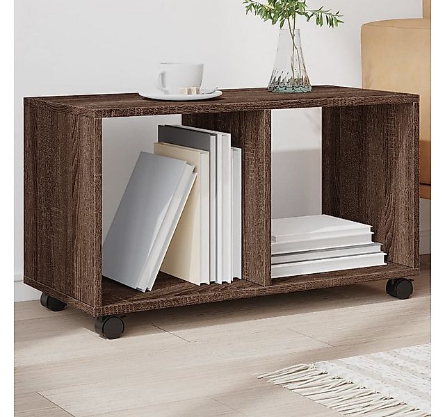 vidaXL Beistelltisch Rollschrank Braun Eichen-Optik 72x33x42,5 günstig online kaufen