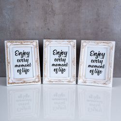 Levandeo® Bilderrahmen, 3er Set Fotorahmen 10x15 günstig online kaufen