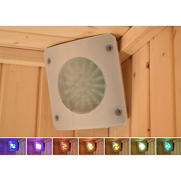 weka LED Deckenleuchte ""Farblichtanwendung Set A" für Saunen" LED-Modul bl günstig online kaufen
