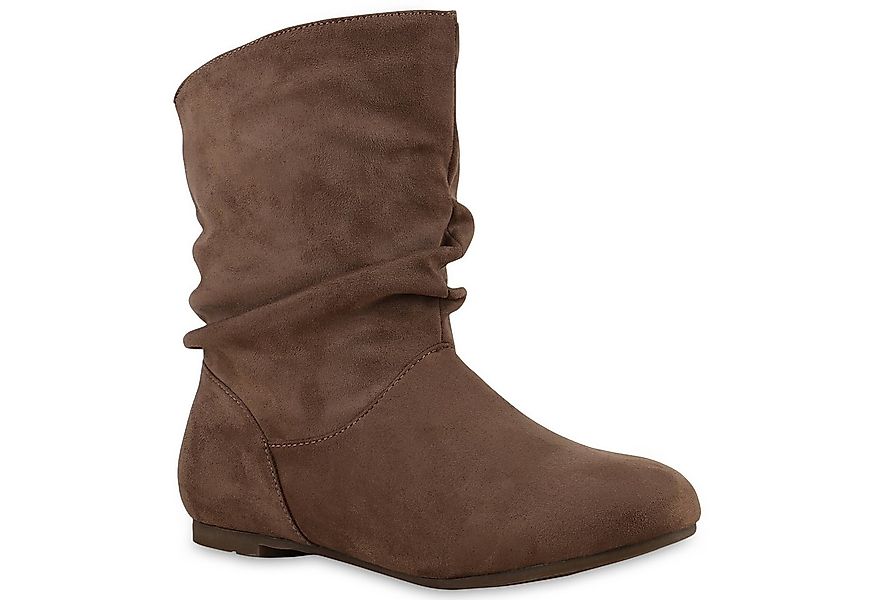 VAN HILL 812201 Schlupfboots Damen Schlupfstiefel Leder-Optik Stiefeletten günstig online kaufen