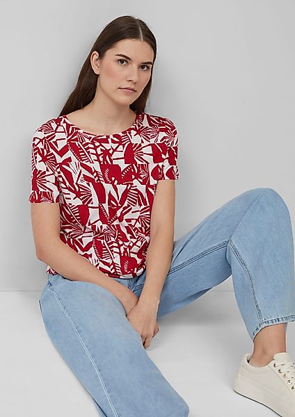 s.Oliver Kurzarmshirt Jersey-T-Shirt im O-Shape mit günstig online kaufen