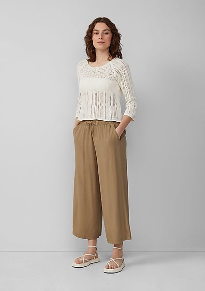 QS 7/8-Hose Culotte aus Viskose Gummizug günstig online kaufen