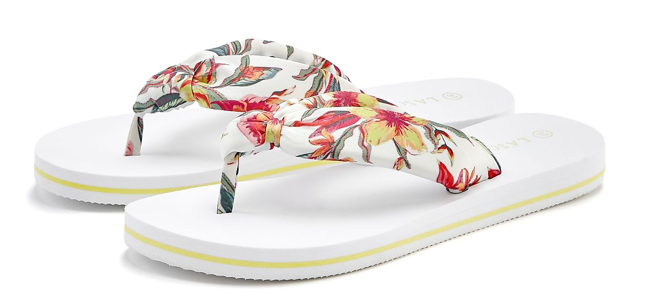 LASCANA Badezehentrenner Sandale, Pantolette, Badeschuh ultraleicht günstig online kaufen