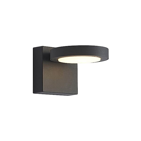 Lucande LED Wandleuchte Außen Belna 9619253 Modern in Schwarz aus Aluminium günstig online kaufen