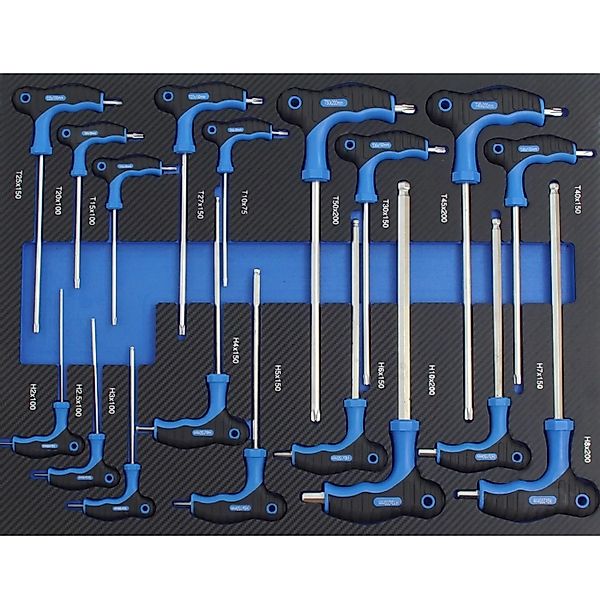 TRUTZHOLM Profi Werkstattwagen Einlage Torx T Griff 18 Teile Schaum 520x400 günstig online kaufen