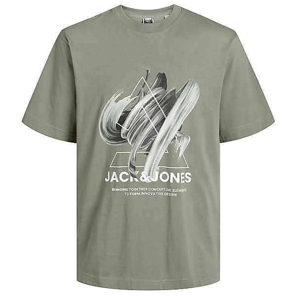 Jack&Jones T-Shirt mit Print Farbe grün Größe: 3XL günstig online kaufen