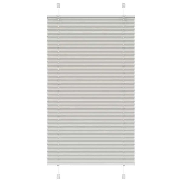 vidaXL Plissee Hellgrau 70x150 cm Stoffbreite 69,4 cm Polyester 4015341 günstig online kaufen