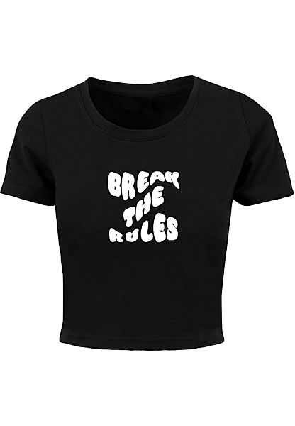 Merchcode T-Shirt "Merchcode Damen Ladies Break The Rules Cropped Tee", (1 günstig online kaufen