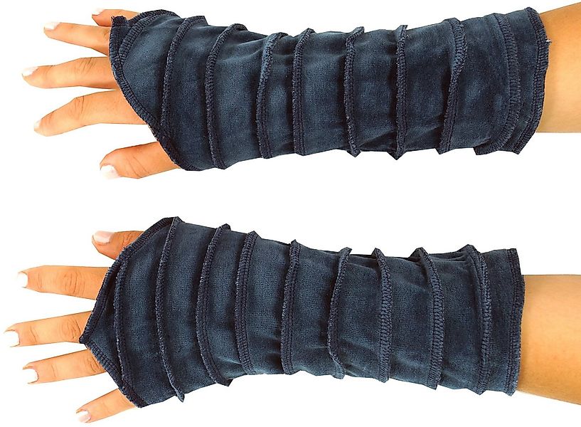 Guru-Shop Strickhandschuhe Handstulpen Armstulpen aus Samtstoff,.. günstig online kaufen