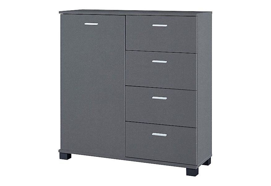 en.casa Sideboard, »Döbritz« 84x80x28cm Dunkelgrau günstig online kaufen