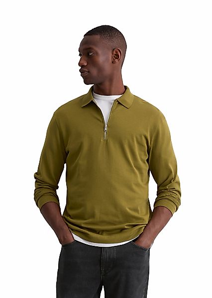 Marc OPolo Langarmshirt "mit Flachstrickkragen" günstig online kaufen