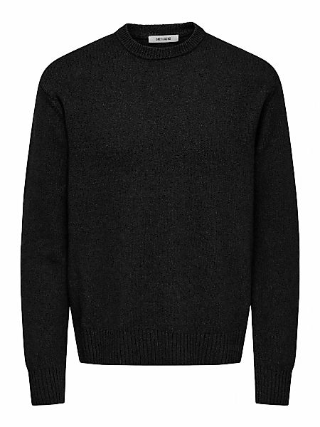ONLY & SONS Rundhalspullover "ONSJAMES RLX CREW KNIT" Baumwollmischung, rel günstig online kaufen