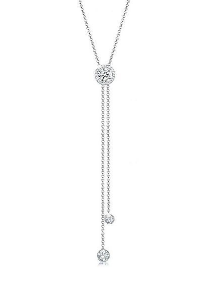 Elli Premium Kette mit Anhänger Y-Kette mit Kristallen von Swarovski®925 St günstig online kaufen
