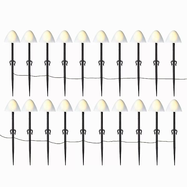 MARELIDA LED-Lichterkette Mini Pilze 20 Gartenstecker günstig online kaufen
