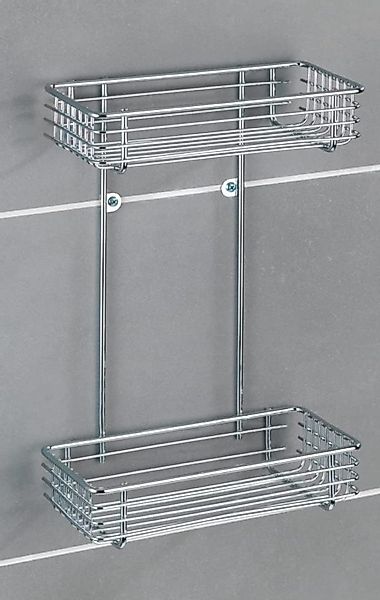 WENKO Duschregal Duschablage Duschregal Aufbewahrungskorb 2x günstig online kaufen