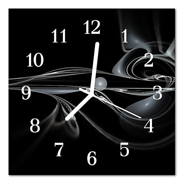 Tulup Wanduhr Glasuhr Küchenuhr Echt-Glas 30 günstig online kaufen