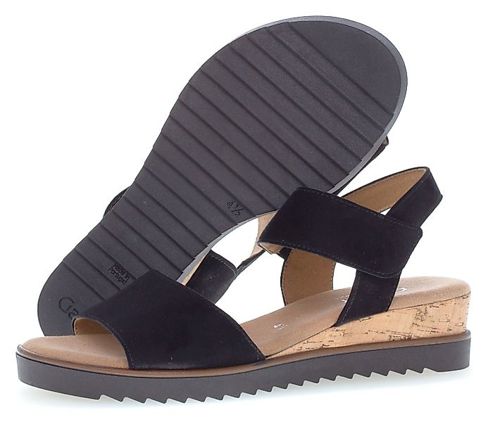 Gabor GENUA Keilsandalette, Sommerschuh, Sandale, mit kleinem Stretch, Weit günstig online kaufen