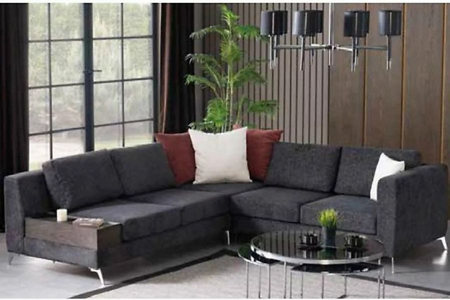 JVmoebel Ecksofa Wohnzimmer Ecksofa L-Form Sofa Luxus Sofas Modern Stoff De günstig online kaufen