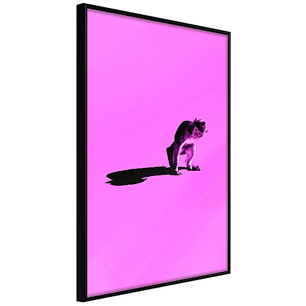 Poster - Monkey On Pink Background günstig online kaufen