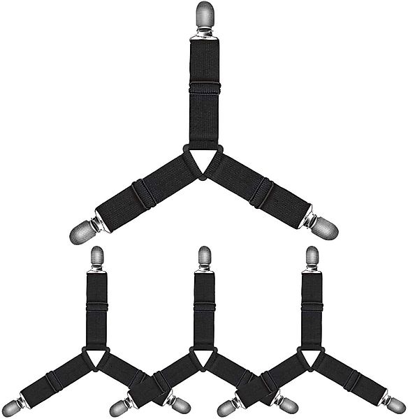 BAYLI Spannbettlaken Verstellbare Bettlakenspanner [8er Set], günstig online kaufen