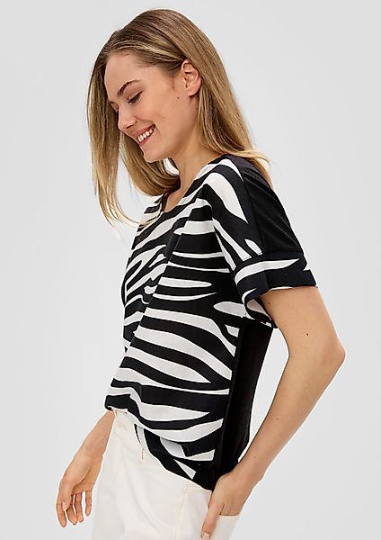 s.Oliver Kurzarmshirt Fabricmix-T-Shirt im Relaxed Fit günstig online kaufen