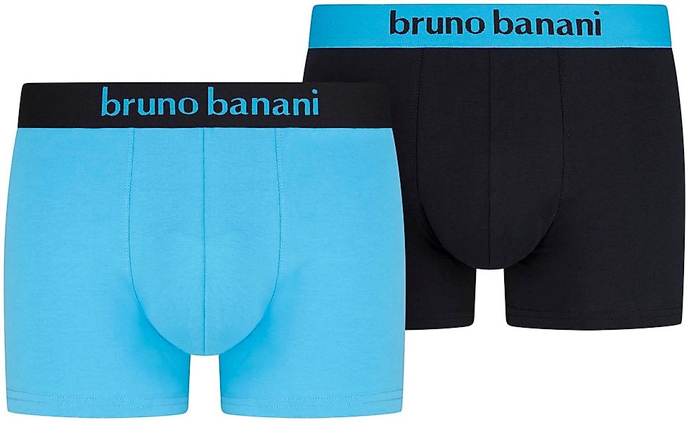 Bruno Banani Boxer "Flowing" 2er Pack, mit kontrastreichem Logobund günstig online kaufen