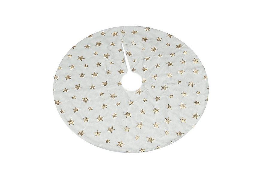 MARELIDA Weihnachtsbaumdecke Baumteppich Schneeflocken Baumrock Tannenbaumd günstig online kaufen