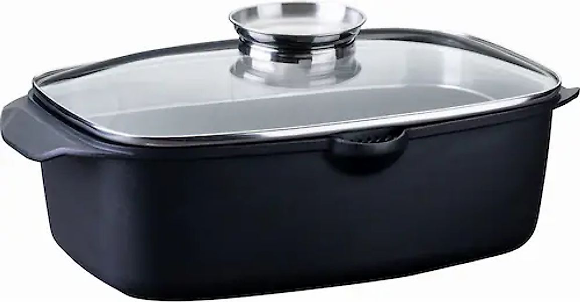 FACKELMANN Bräter »Roaster«, Aluminiumguss, (1 tlg.), mit Aromaknauf, Schmo günstig online kaufen