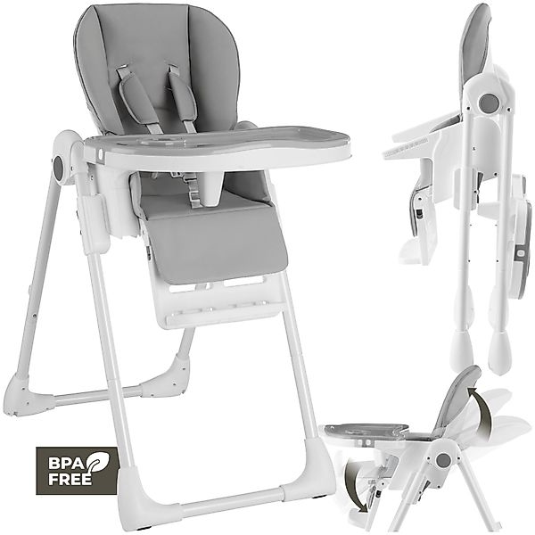 tectake Hochstuhl Kinderstuhl Sophia, klappbar, höhenverstellbar, günstig online kaufen