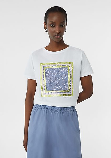 comma casual identity Kurzarmshirt Jersey-T-Shirt mit günstig online kaufen