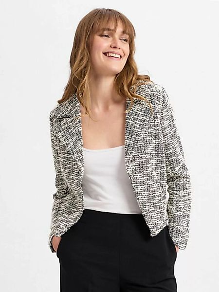 Zero Jackenblazer zero Blazer Bouclè mit Reverskragen Plain/ohne Details günstig online kaufen