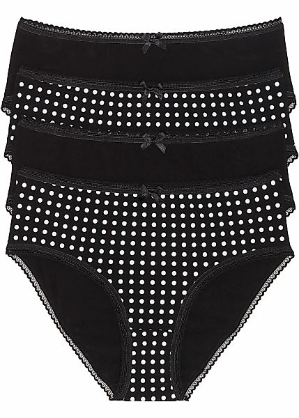 bonprix Maxislip Packung, 4 Stk. klassischer Stil, figurnaher Schnitt, mit günstig online kaufen