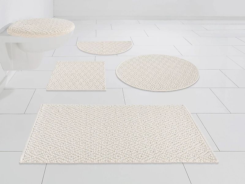 my home Badematte »Numan, Badvorleger, Badezimmer Teppich«, strapazierfähig günstig online kaufen