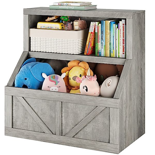 GarveeMore Kinderregal Bücherregal Kinder Spielzeugregal 80x42x81cm günstig online kaufen