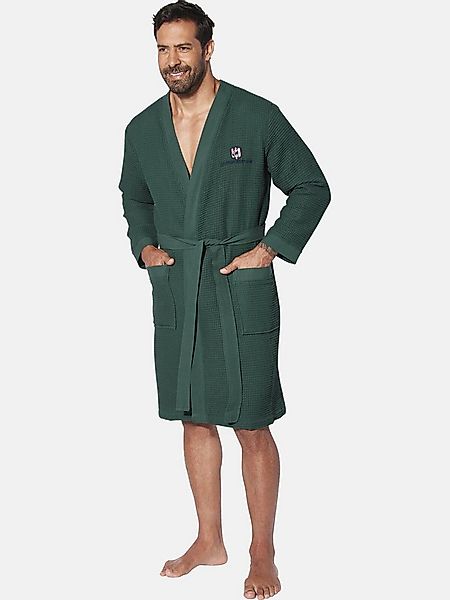 Jan Vanderstorm Bademantel ARETTI, Langform, Baumwolle, -, in moderner Waff günstig online kaufen