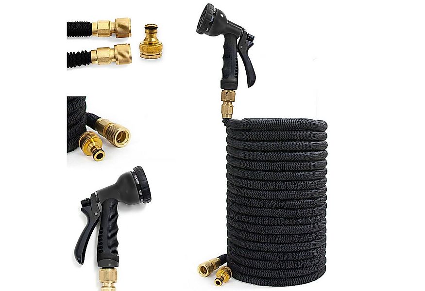 Grafner Gartenschlauch Gartenschlauch dehnbar flexibler Schlauch 1/2"Premiu günstig online kaufen