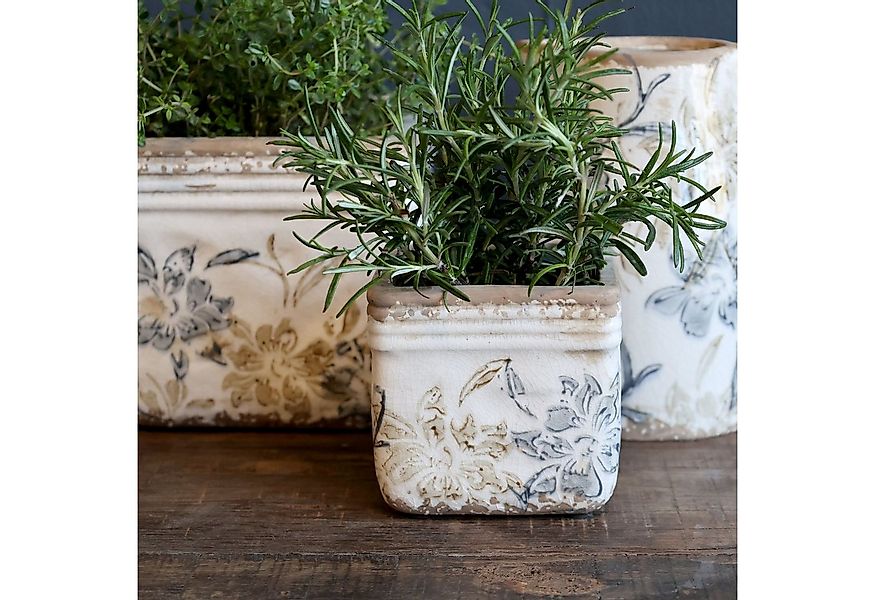 Chic Antique Übertopf Chic Antique * Croix Übertopf H10/L10/B10 cm creme Ke günstig online kaufen