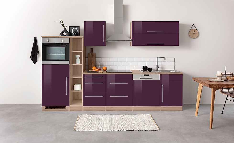 KOCHSTATION Küchenzeile KS-Samos, Breite 310 cm, günstig online kaufen